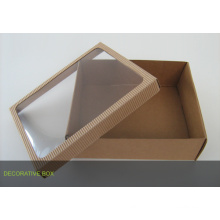 Custom-Made Kraft Packaging Box with PVC Window